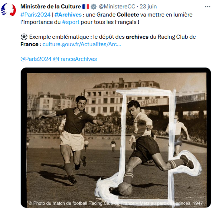 Grande collecte des archives du sport
