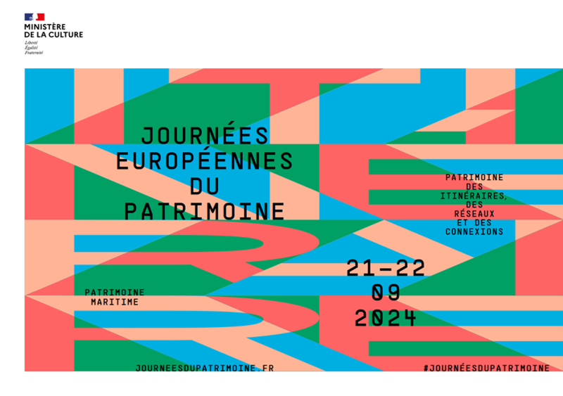 Affiche des Journées européennes du patrimoine 2024