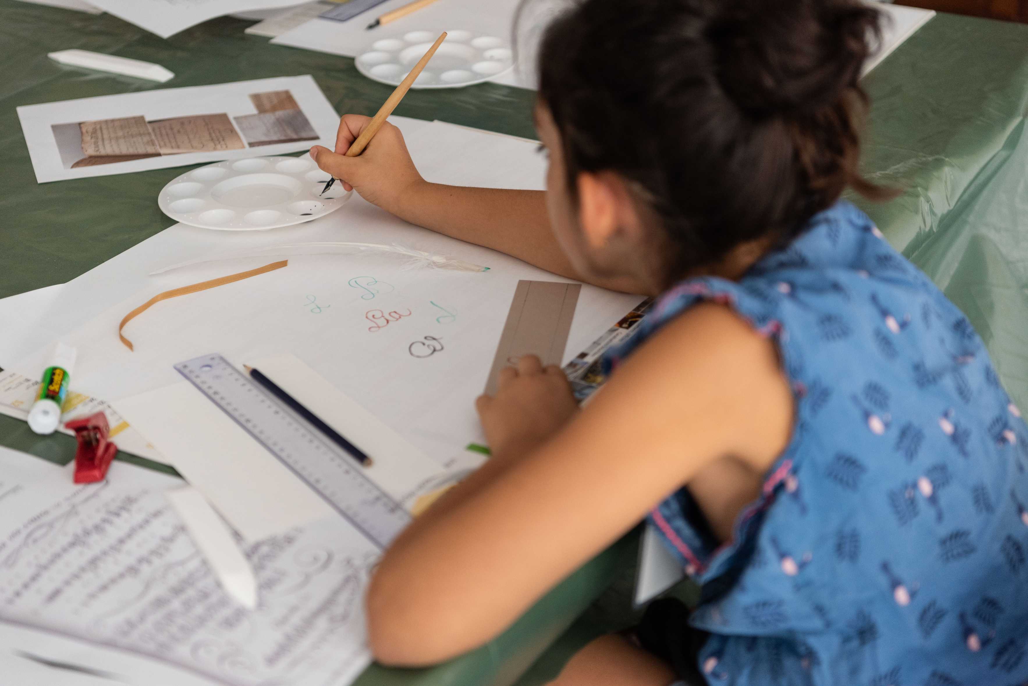 Atelier calligraphie à destination du jeune public