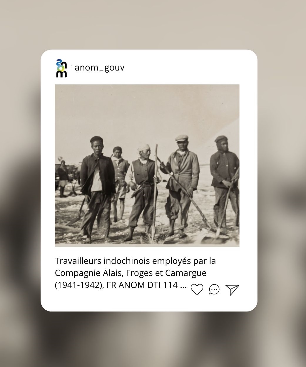  photographie, Emploi de travailleurs indochinois par la Compagnie Alais, Forge et Camargue (1941-1942)