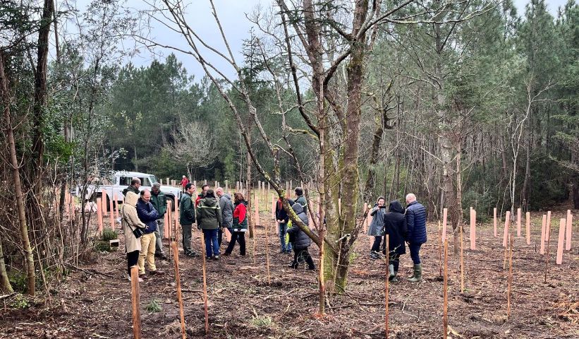 Visite des mécènes dans le cadre du projet Coeur de Coubre en Charente-Maritime