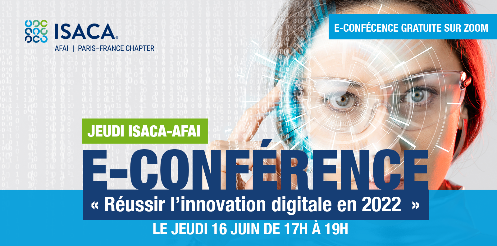 WEBINAR "Réussir l’innovation digitale en 2022" / Jeudi de l’ISACA-AFAI du 16 Juin