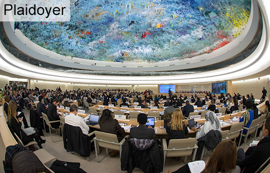Plaidoyer 55e session du Conseil des droits de l'homme (CDH) des Nations unies