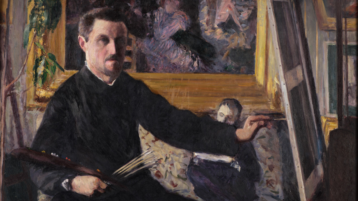 Autoportrait au chevalet, Caillebotte