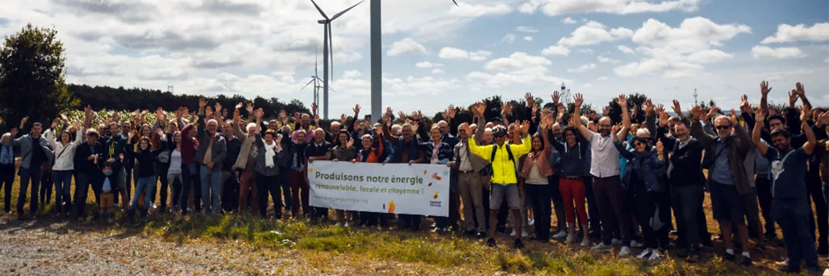 photo inauguration parc éolien Hyrome