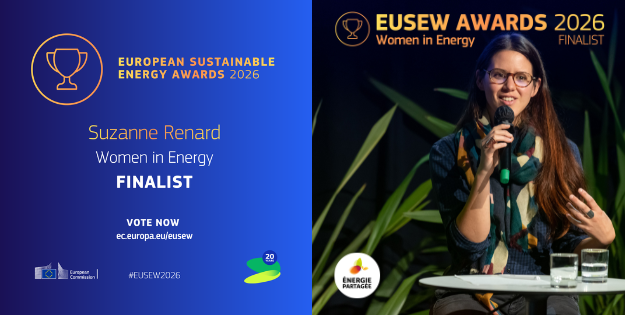 Suzanne Renard, responsable du pôle investissement chez Énergie Partagée, est nominée parmi les trois finalistes du prix Women in Energy