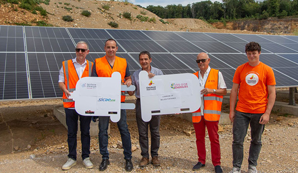 inauguration parc photovoltaïque des Roches Bleues