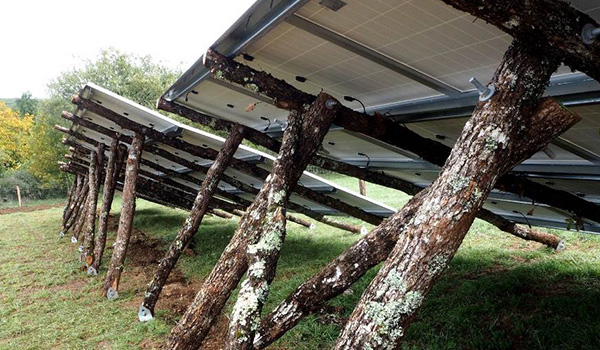 vue du parc photovoltaïque 