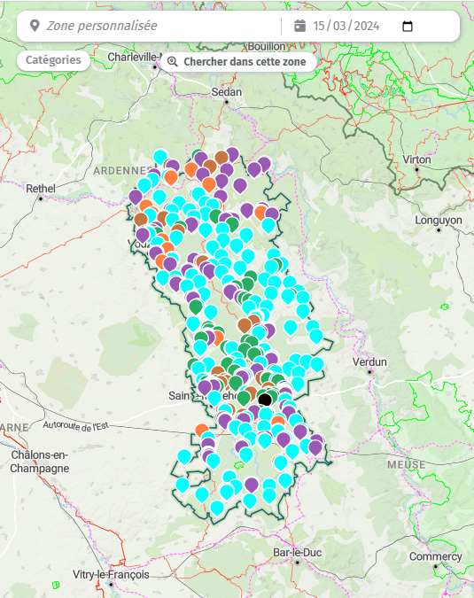 OuCan, la carte interactive de l'Argonne