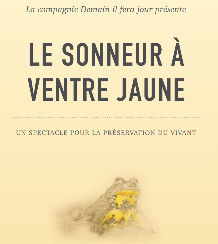 Le sonneur à ventre jaune se met en scène