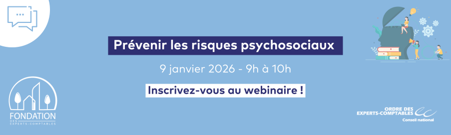 Visuel du webinaire : "Prévenir les risques psychosociaux"