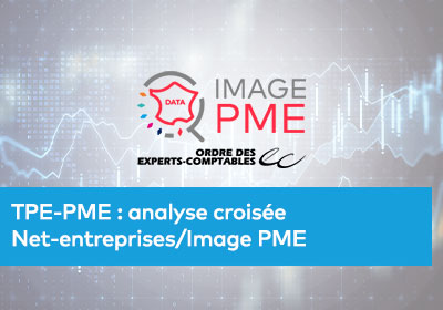 Logo « IMAGE PME – Ordre des experts-comptables » sur fond de graphiques financiers et de données numériques.