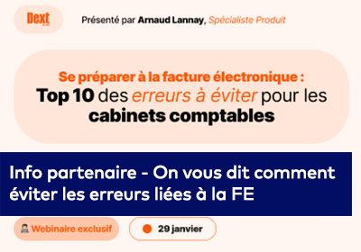 Visuel du partenaire DEXT: "On vous dit comment éviter les erreurs liées à la FE"