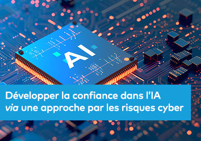 Une illustration technologique avec des circuits imprimés et des données numériques en mouvement, accompagnée d’un effet de lumière bleutée, évoquant les enjeux de cybersécurité et la nécessité de renforcer la fiabilité de l’intelligence artificielle.
