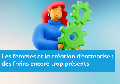 Illustration 3D d'une jeune fille en dessin animé tenant un engrenage, représentant le concept de rouages d'une entreprises