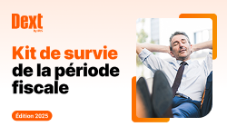 Visuel du partenaire DEXT : "Votre kit de survie pour la période fiscale"