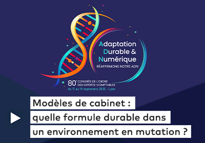 Visuel avec le logo du 80e Congrès des experts-comptables sur le replay de la vidéo "Modèles de cabinet : quelle formule durable dans un environnement en mutation?"