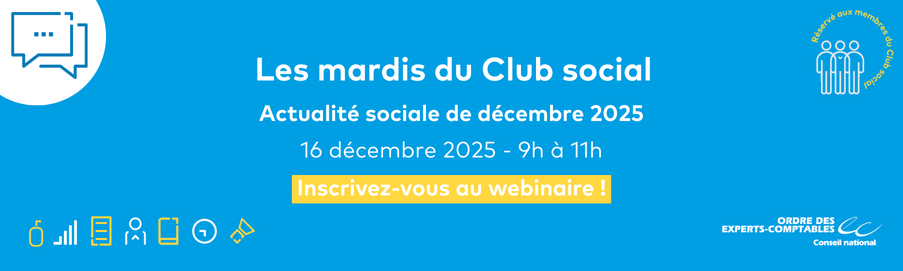 Visuel de l'événement : "Actualité sociale de décembre 2025"