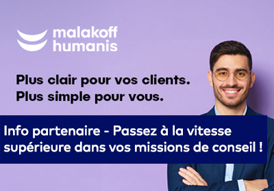 Visuel du partenaire malakoff humanis: "Passez à la vitesse supérieure dans vos missions de conseil"